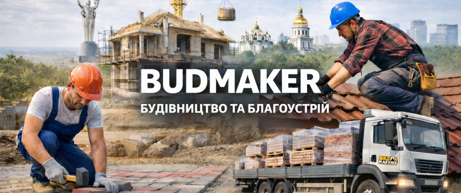 BUDMAKER Київ — купити тротуарну плитку та будывельни матерыали